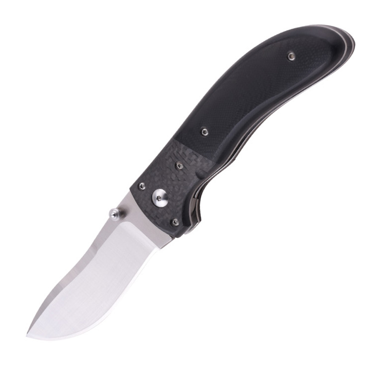 OEM folding knife BD1N blade carbon fiber G10 handle attached custom self design LJL-P01
