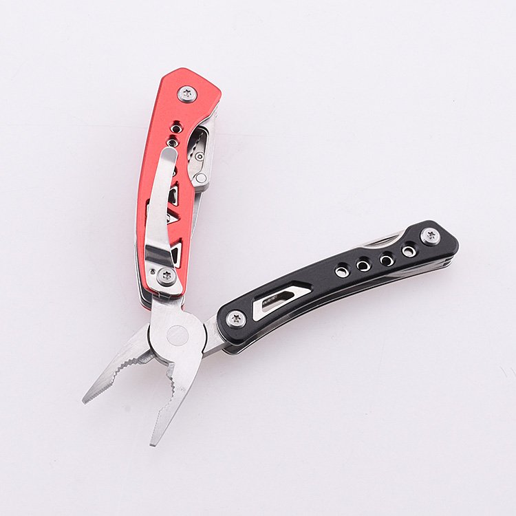 OEM multi-plier 8 in 1 functions small portable tool anodized aluminum handle YX-2060A 03