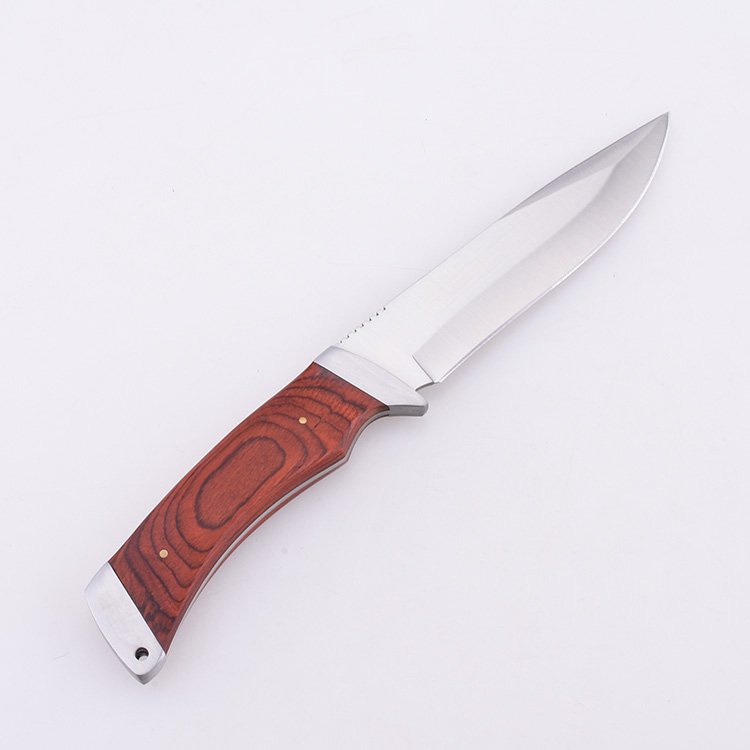 Продукт OEM Нож Боуи 3Cr13 Лезвие с деревянной ручкой UN-1960964