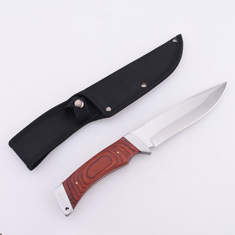 OEM Product Bowie Knife 3Cr13 Blade Wood Handle UN-1960964