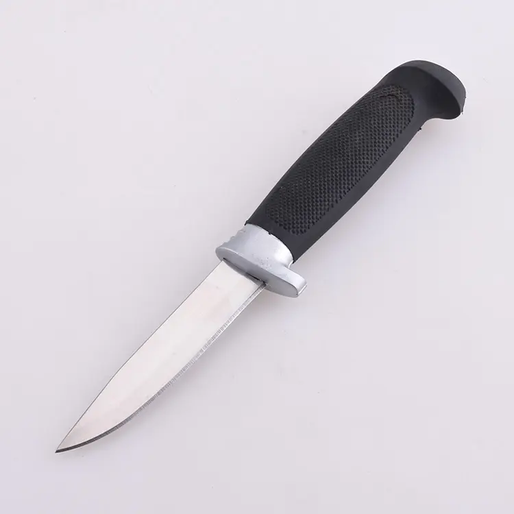 Cuchillo fijo OEM, hoja 3Cr13, mango TPR, filete de pesca clásico, uso marino, ZY-FK19