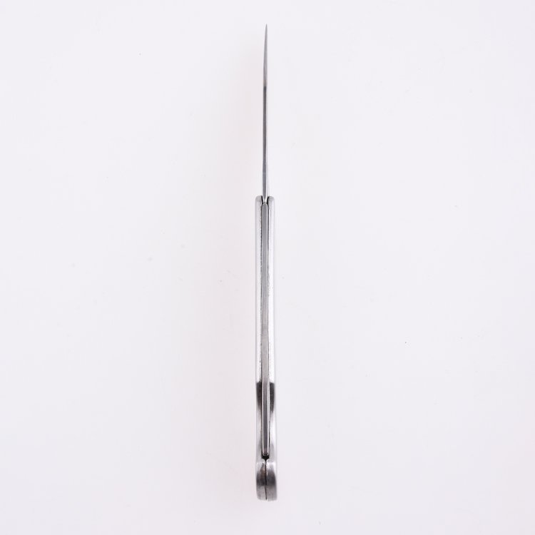 Couteau de poche pliant OEM, lame et manche en acier inoxydable, taille moyenne SS-0801(M) 04