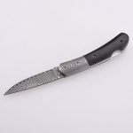 Складной карманный нож OEM, лезвие из дамасской стали, ручка из черного дерева GC-51D-BW