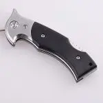 OEM 접이식 포켓 나이프 7Cr13MoV 블레이드 에보니 핸들 GC-1603BW