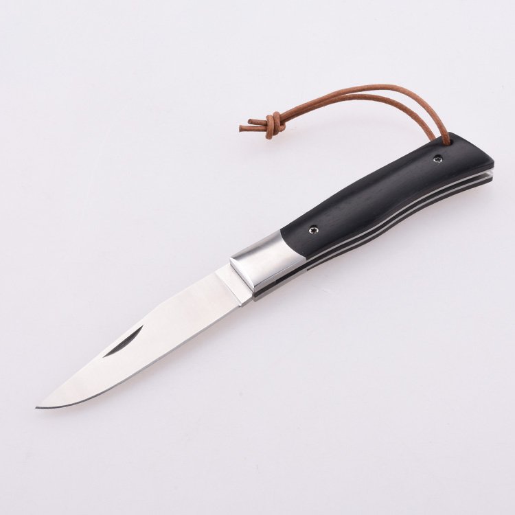 OEM Folding Pocket Knife 7Cr13MoV Blade Ebony Handle GC-1710BW