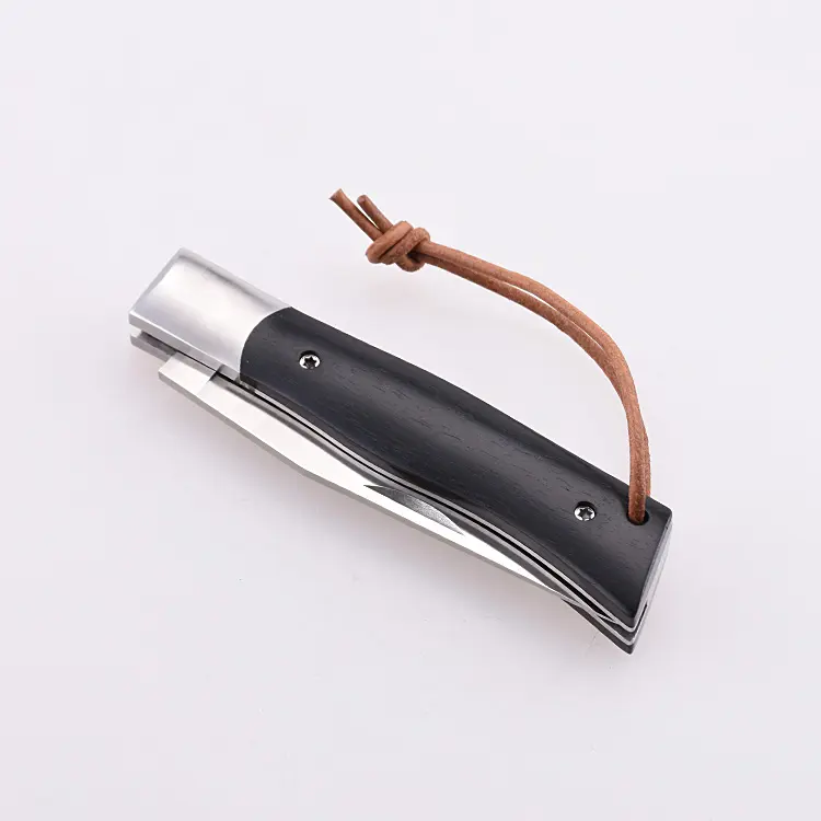 Складной карманный нож OEM 7Cr13MoV с лезвием из черного дерева и ручкой GC-1710BW