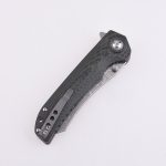 Shieldon Pisau Lipat Tortank 9Cr18Mov 67-Lapisan Baja Damaskus Pisau G10 + Pegangan Serat Karbon 7091D