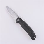 Shieldon Folding Pocket Knife 9Cr18Mov 67-Layer Damascus Steel Blade G10 + Carbon Fiber Handle 7092D