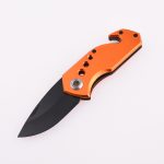 OEM 접이식 포켓 나이프 2Cr13 블레이드 알루미늄 손잡이 SS-0802(주황색)