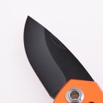 Couteau de poche pliant OEM 2Cr13 Lame Manche en aluminium SS-0802 (orange)