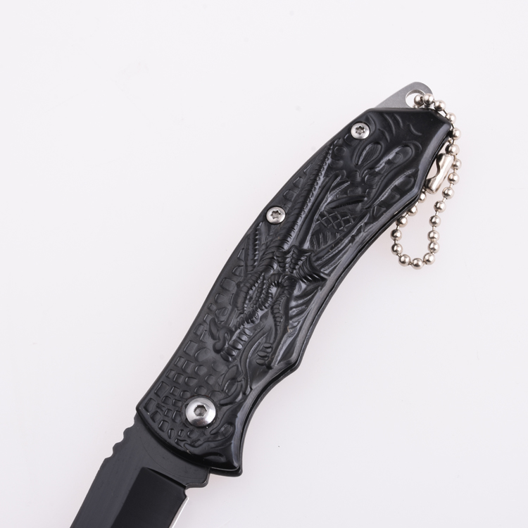 Navaja de bolsillo plegable OEM Hoja 2Cr13 Mango de aluminio SS-0805