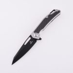 Shieldon Folding Pocket Knife Barraskewda D2 Blade 3Cr14 + Carbon Fiber Handle 9042S1-B