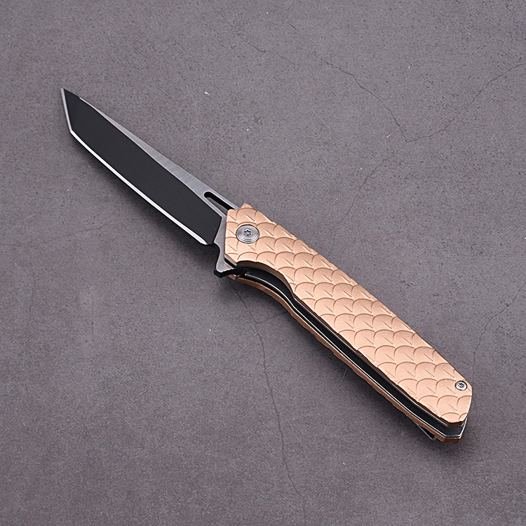OEM Folding Pocket Knife 3Cr13 Blade Anodized Aluminum Handle SR-530A