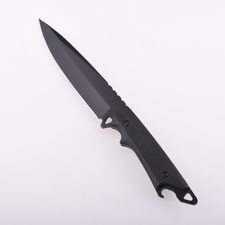Cuchillo de caza de hoja fija OEM, mango ABS RJ-4504 09