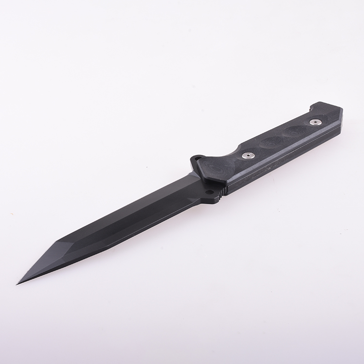 Cuchillo de camping de caza de hoja fija OEM Mango G10 RJ-4503