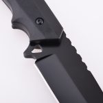 Cuchillo de caza de hoja fija OEM, mango ABS RJ-4504 06