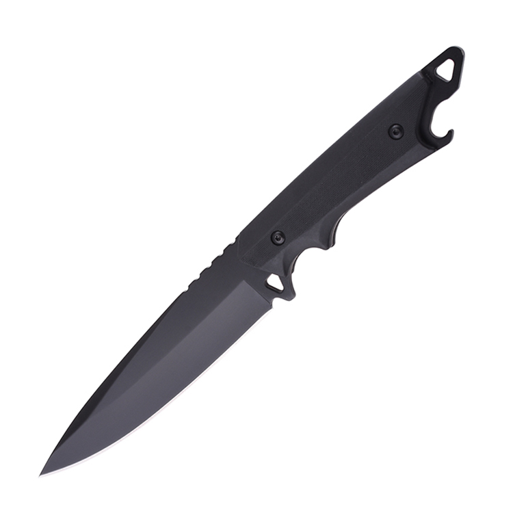 OEM Fixed Blade Berburu Camping Knife ABS Menangani RJ-4504
