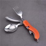 Ferramenta de acampamento OEM 5 em 1 cabo de alumínio HF-K544ALL