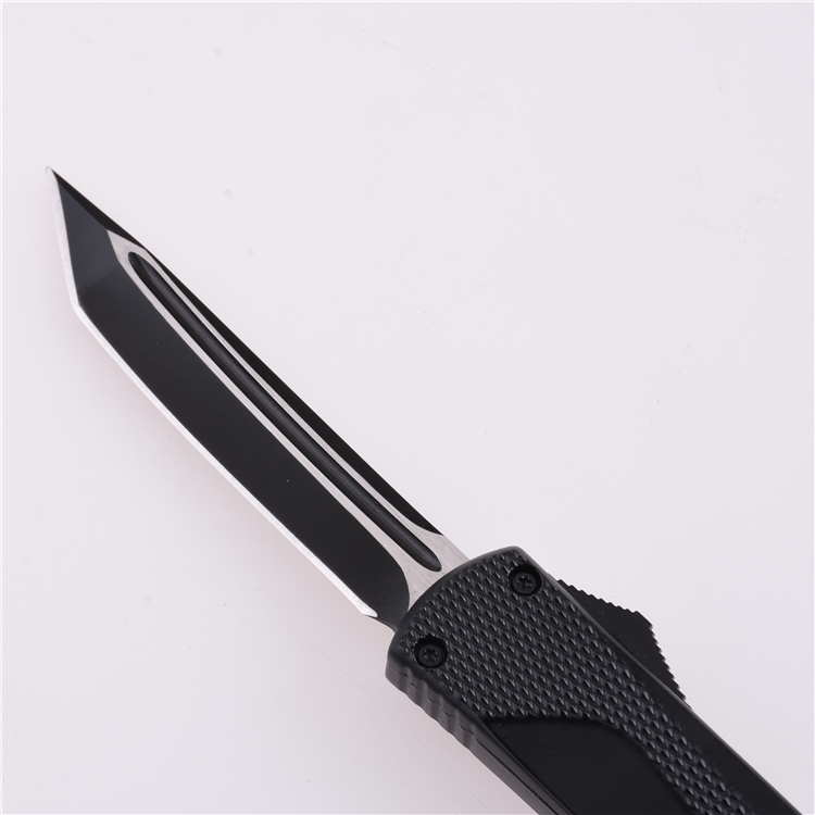 OEM OTF 포켓 나이프 3Cr13 블레이드 아연 합금 핸들 FL-OTF