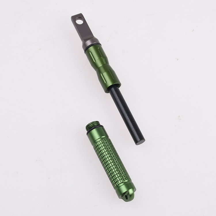 Maniglia in alluminio selce OEM all'aperto creatore di fuoco portatile pratico strumento da campeggio FM-3001