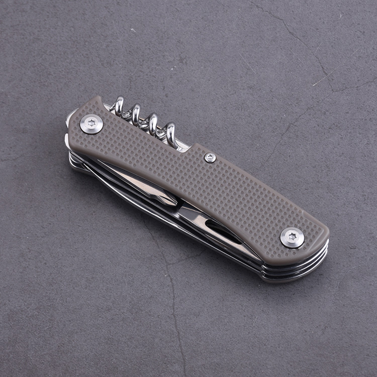 Couteau militaire OEM 10 en 1, manche en ABS, couleur, transport quotidien, classique, cadeau d'extérieur, HF-GHK1P-06