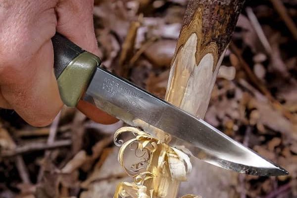 Outdoor-Messer zum Holzhacken und Kochen im Camp , Shieldon