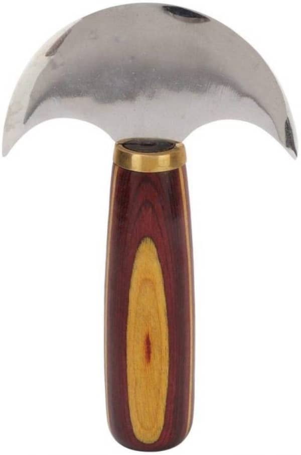 Coowolf Leather Knife with Wooden Handle, Leather Working Tool, Sharp Leather Cutting Knife, Best Gift for Family Friends and Leather Craft