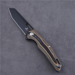 Shieldon Folding Pocket Knife Boa D2 Blade G10 Handle 9043G1