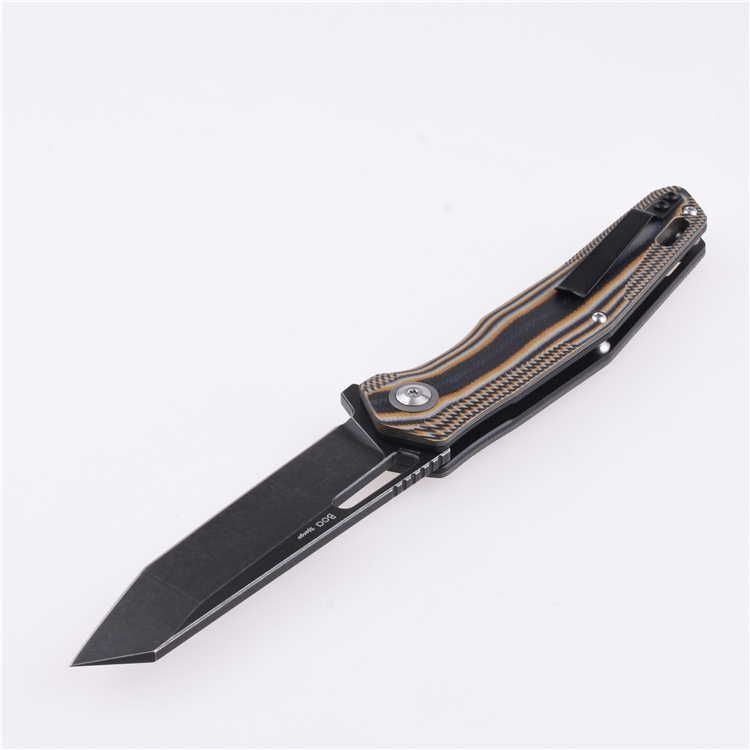 Pisau Saku Lipat Shieldon Boa D2 Bilah G10 Pemegang 9043G1-S