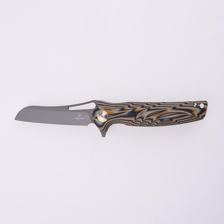 Shieldon Folding Pocket Knife Bazoucan D2 Blade G10 Handle 9050G1