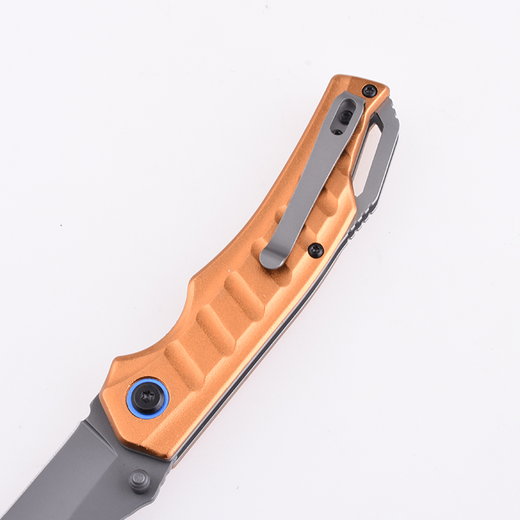 OEM Folding Pocket Knife 3Cr13 Blade Anodized aluminum Handle XW-1007 06