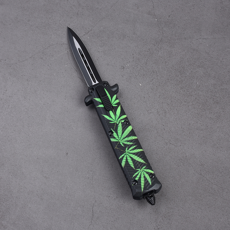 OEM OTF 포켓 나이프 3Cr13 블레이드 아연 합금 핸들 ZC-OTF003 02