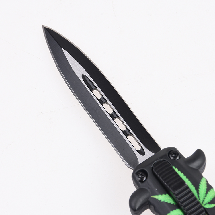 OEM OTF 포켓 나이프 3Cr13 블레이드 아연 합금 손잡이 ZC-OTF003