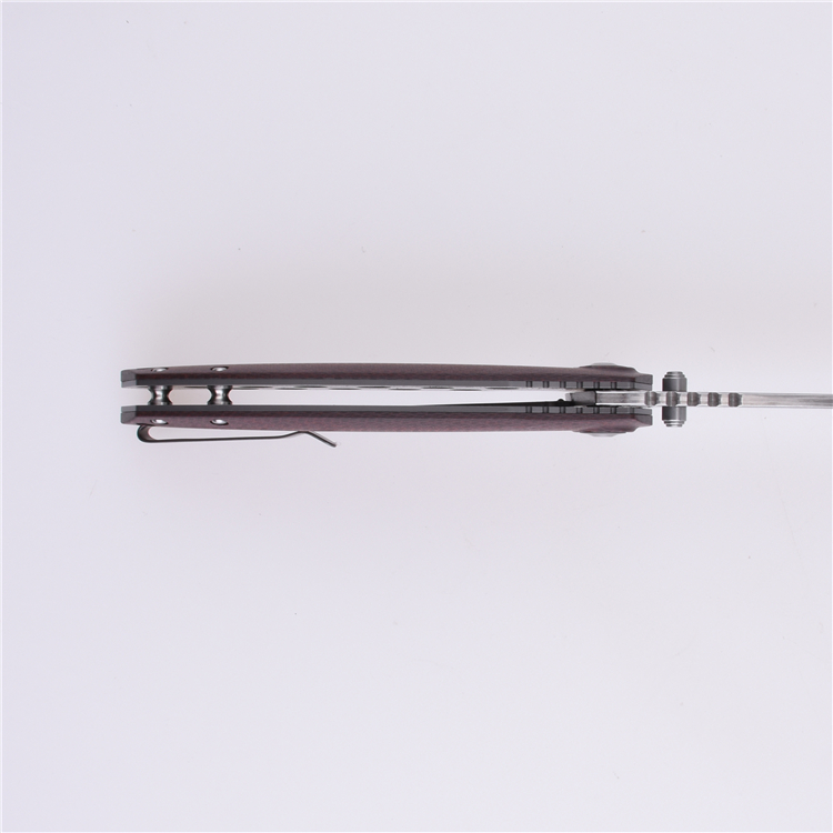 Shieldon Folding Pocket Knife 9Cr18Mov 67-Layer Damascus Steel Blade G10 + Carbon Fiber Handle 7092D1