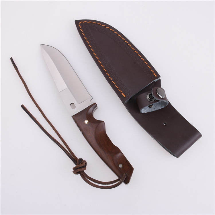 OEM Fixed Hunting Knife 3Cr13 Blade Horn wood Handle SY-LY 04