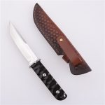 Охотничий нож OEM с фиксированным лезвием VG10 Damascus Ebony Handle SY-HT