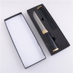 Faca de caça OEM fixa 3Cr13 lâmina colorida cabo de madeira SY-GB