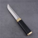Фиксированный охотничий нож OEM 3Cr13 Цвет лезвия с деревянной ручкой SY-GB