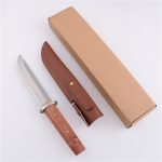 OEM 고정 사냥 칼 3Cr13 블레이드 로즈우드 핸들 SY-HLWS 03