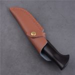 Coltello da caccia fisso OEM 3Cr13 lama manico in ebano SY-XBY