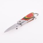 OEM Folding Pocket Knife 3Cr13 Blade Wood Handle SS-0816