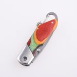 OEM Folding Pocket Knife 3Cr13 Blade Wood Handle SS-0816