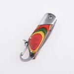 OEM Folding Pocket Knife 3Cr13 Blade Wood Handle SS-0816