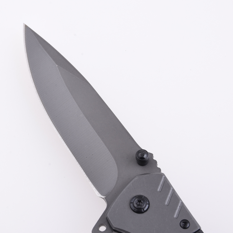 Couteau de poche pliant OEM 2Cr13 Lame poignée en aluminium SS-0809