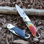 OEM Folding Pocket Knife 3Cr13 Blade Wood + copper Handle SS-0817(S)