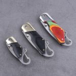 OEM Folding Pocket Knife 3Cr13 Blade Wood + copper Handle SS-0817(S)