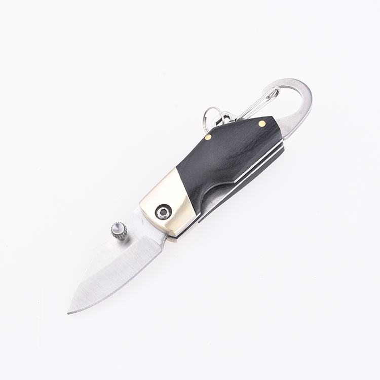 OEM Folding Pocket Knife 3Cr13 Blade Wood + copper Handle SS-0817(S) 10