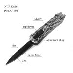 OEM OTF Pocket Knife 420 Blade Mango de aleación de aluminio JXHL-OTF02