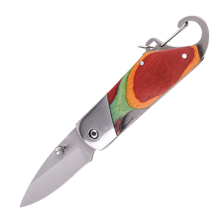 Складной карманный нож OEM 3Cr13 Лезвие с деревянной ручкой SS-0816