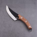 OEM fixed butcher knife 3Cr13 blade wood handle forging blade style HH-5072 03